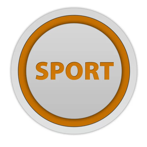 Sport circular icon on white background — Stock Photo, Image