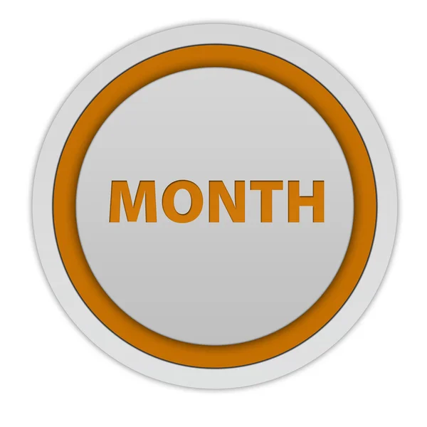 Month circular icon on white background — Stock Photo, Image