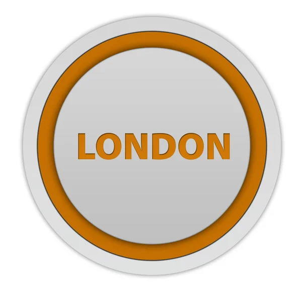 Londen circulaire pictogram op witte achtergrond — Stockfoto