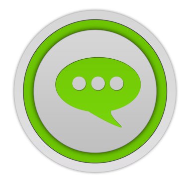 beyaz zemin üzerinde Forum dairesel simgesi