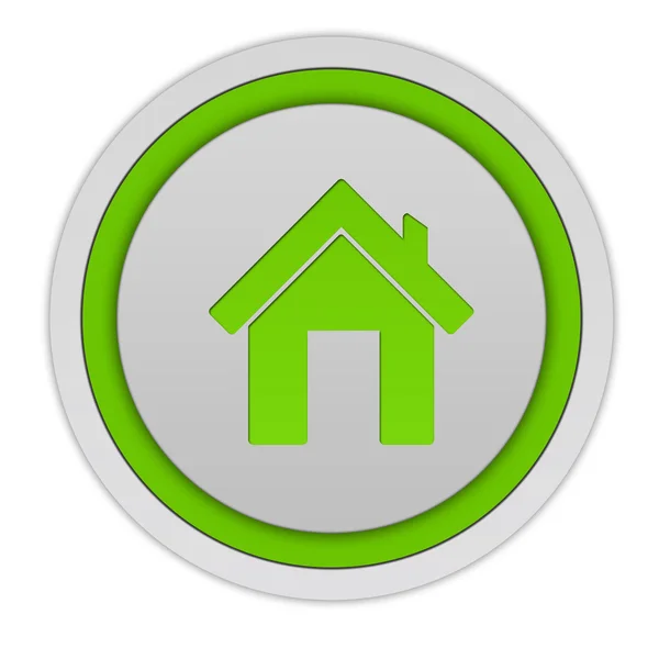 Home circular icon on white background — Stock Photo, Image