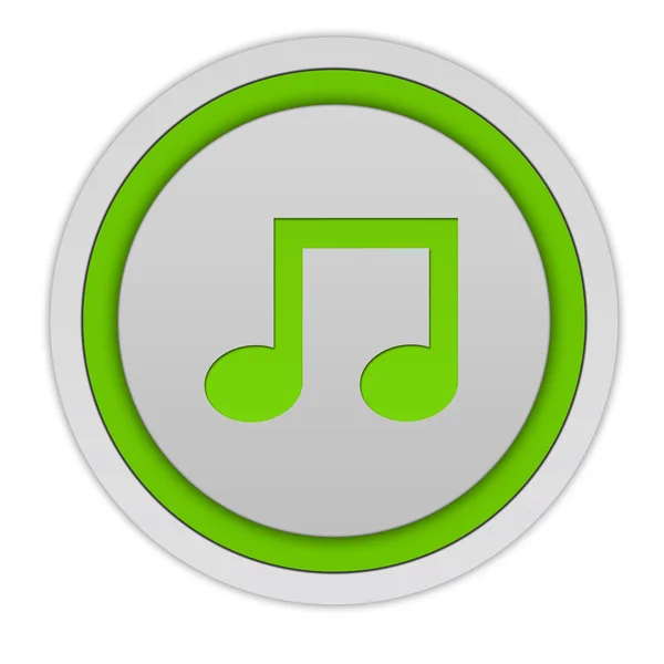 Music circular icon on white background — Stock Photo, Image