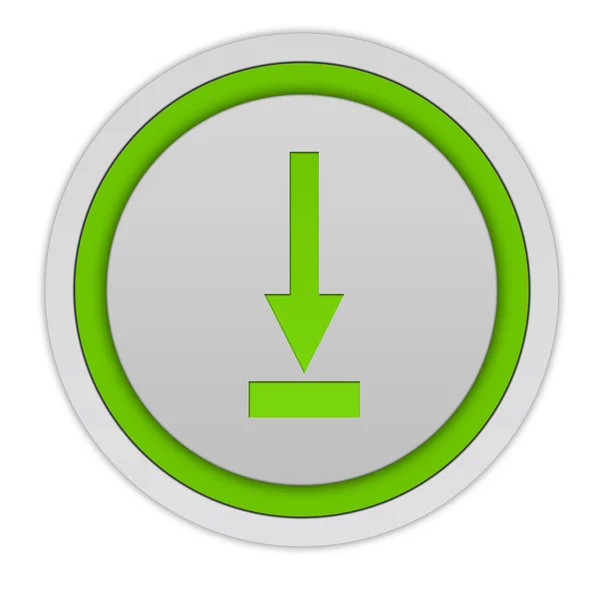 Descargar icono circular sobre fondo blanco — Foto de Stock