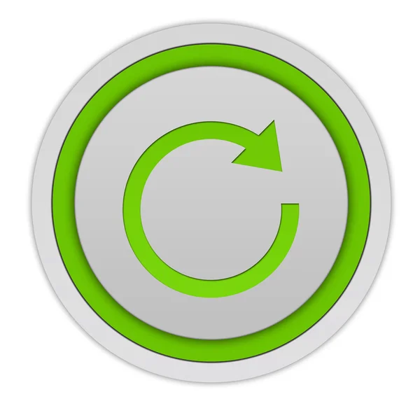 Arrow circular icon on white background — Stock Photo, Image