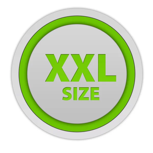白い背景に Xxl サイズ円形アイコン — ストック写真