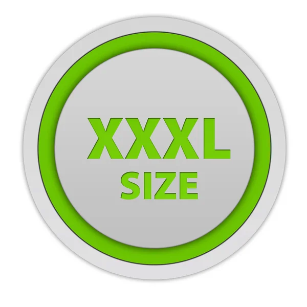 白い背景の Xxxl サイズ円形アイコン — ストック写真