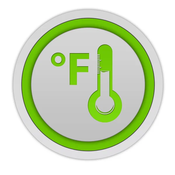 Fahrenheit circular icon on white background — Stock Photo, Image