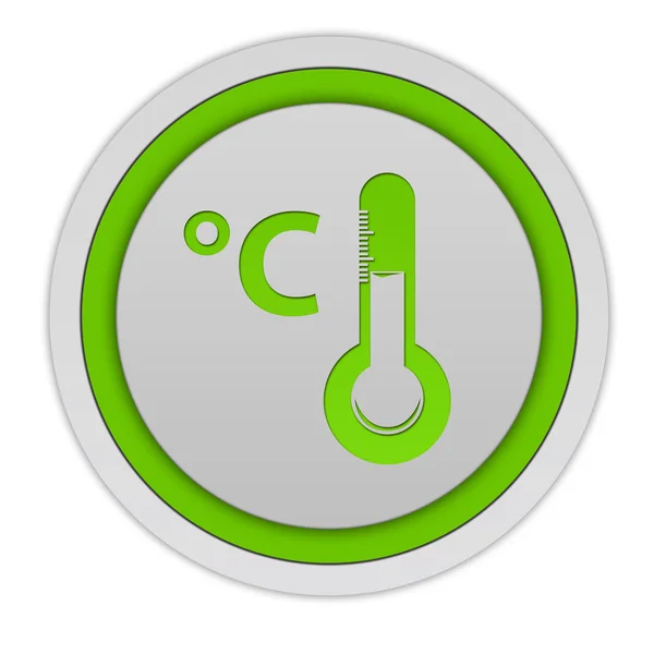 Ícone circular Celsius no fundo branco — Fotografia de Stock