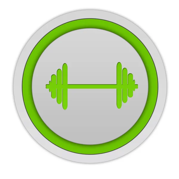 Gym  circular icon on white background — Stock Photo, Image