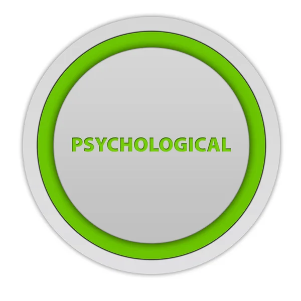 Psychological circular icon on white background — Stock Photo, Image