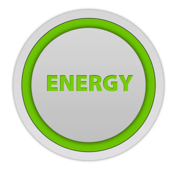 Energie circulaire pictogram op witte achtergrond — Stockfoto