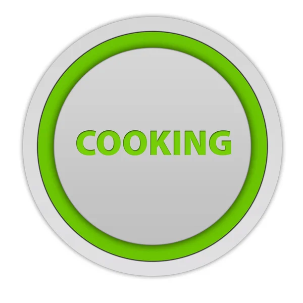 Cooking circular icon on white background — Stock Photo, Image