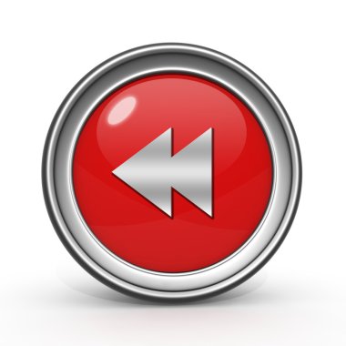 beyaz zemin üzerinde dairesel simgesini ilerleyin