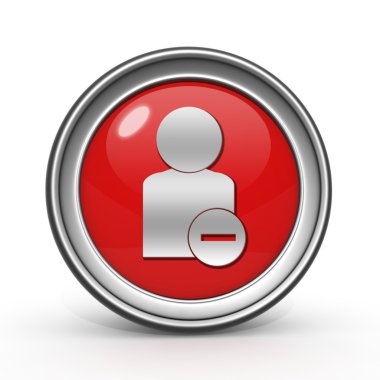 Beyaz arka plan üzerinde dairesel simgesi sevmemek