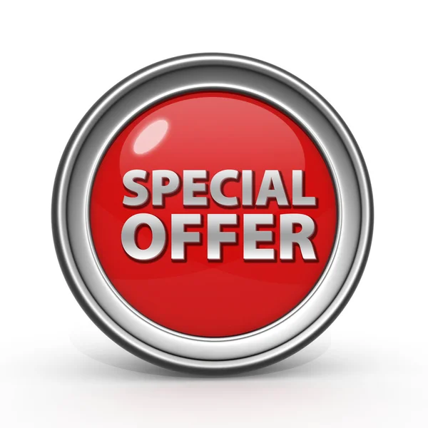 Special offer circular icon on white background — Stock Photo, Image