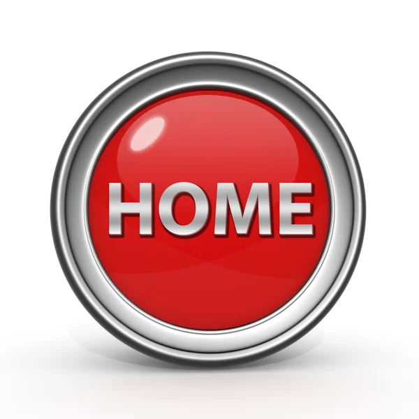 Home circular icon on white background — Stock Photo, Image