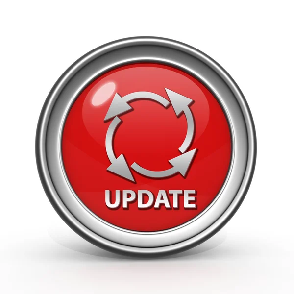 Update circular icon on white background — Stock Photo, Image