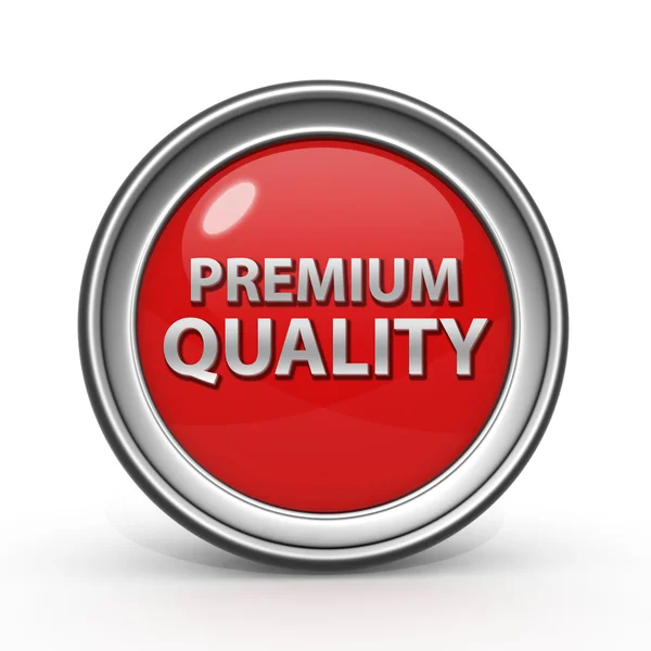 Icono circular de calidad premium sobre fondo blanco —  Fotos de Stock
