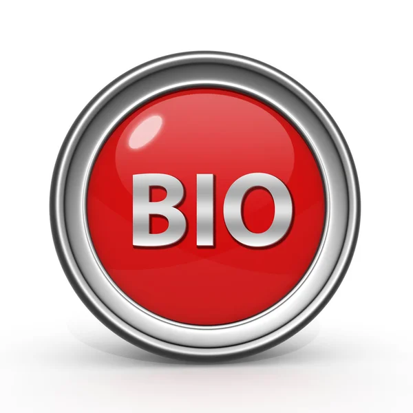 Bio circulaire pictogram op witte achtergrond — Stockfoto