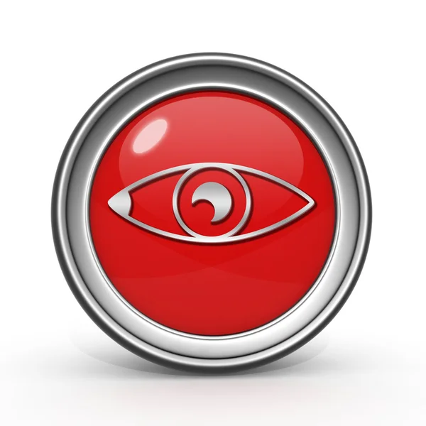 Eye circular icon on white background — Stock Photo, Image