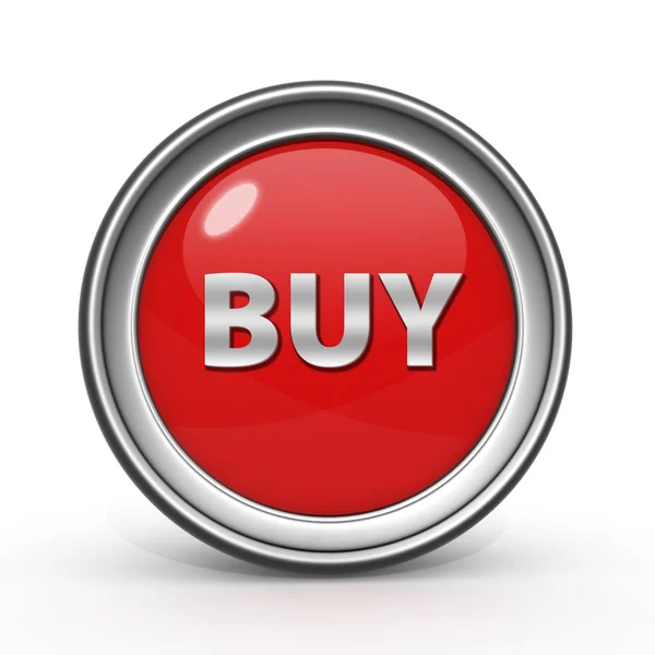Kaufen kreisförmiges Symbol auf weißem Hintergrund — Stockfoto