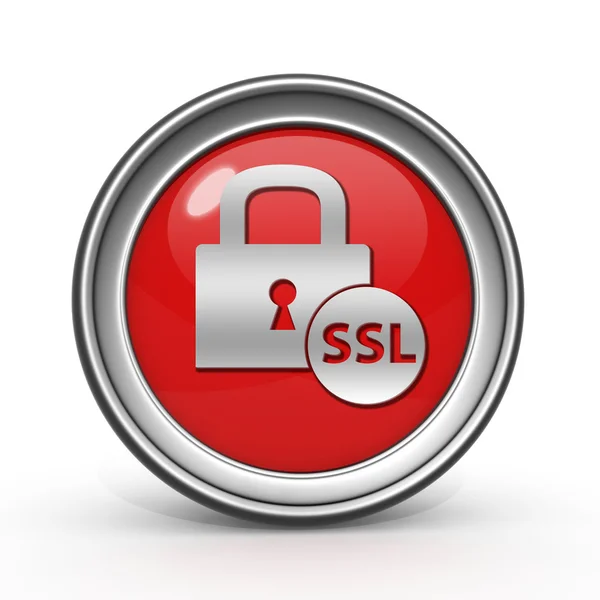 SSL circulaire pictogram op witte achtergrond — Stockfoto