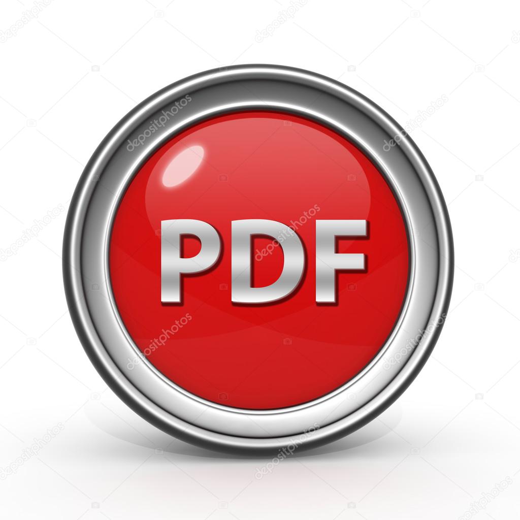 白い背景の Pdf 円形アイコン ストック写真 C Iconsmaker 白い背景の Pdf 円形アイコン ストック写真 C Iconsmaker