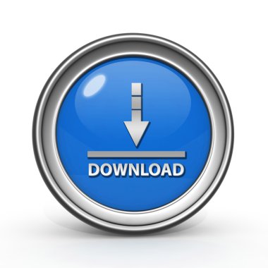 beyaz zemin üzerinde dairesel simge indir