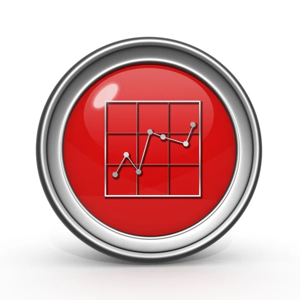 Gegevens analyse circulaire pictogram op witte achtergrond — Stockfoto