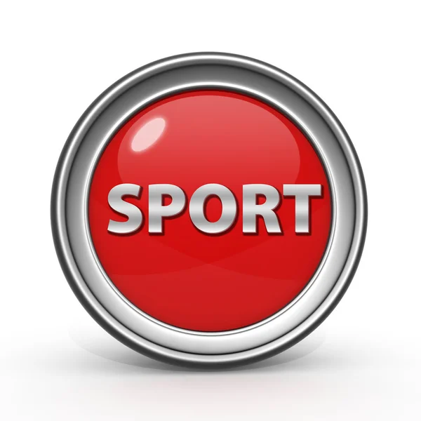 Icono circular deportivo sobre fondo blanco —  Fotos de Stock