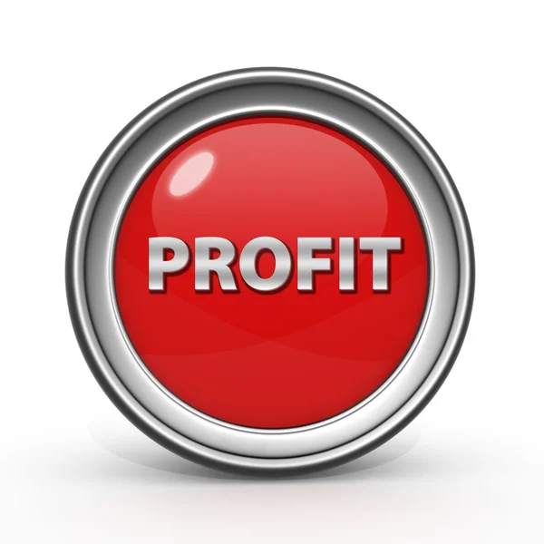 Profit circular icon on white background — Stock Photo, Image