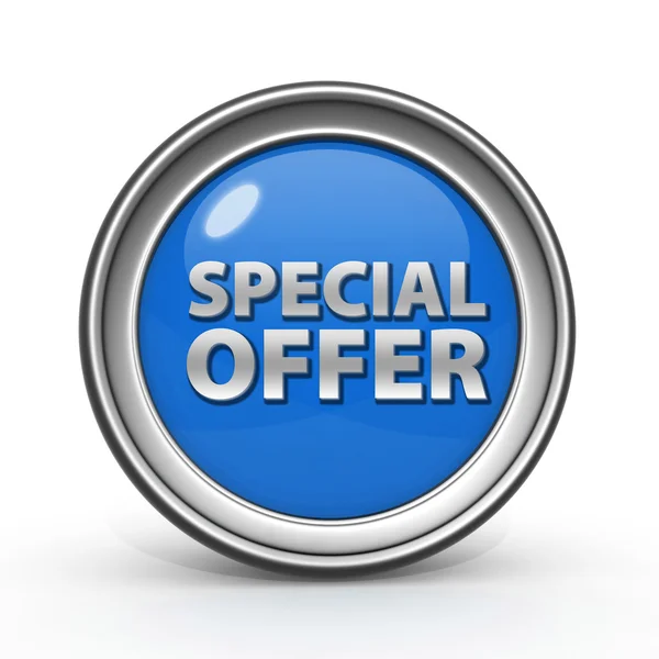 Special offer circular icon on white background — Stock Photo, Image