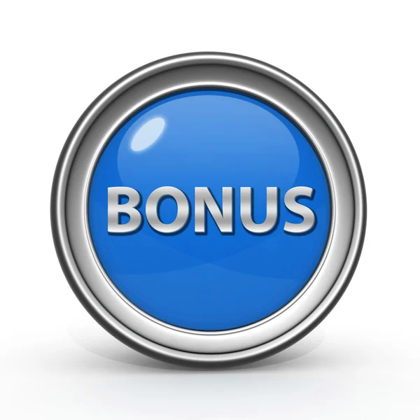 Bonus circular icon on white background — Stock Photo, Image