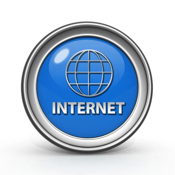 Inernet circular icon on white background — Stock Photo, Image