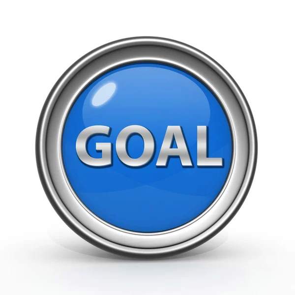 Goal circular icon on white background — Stock Photo, Image