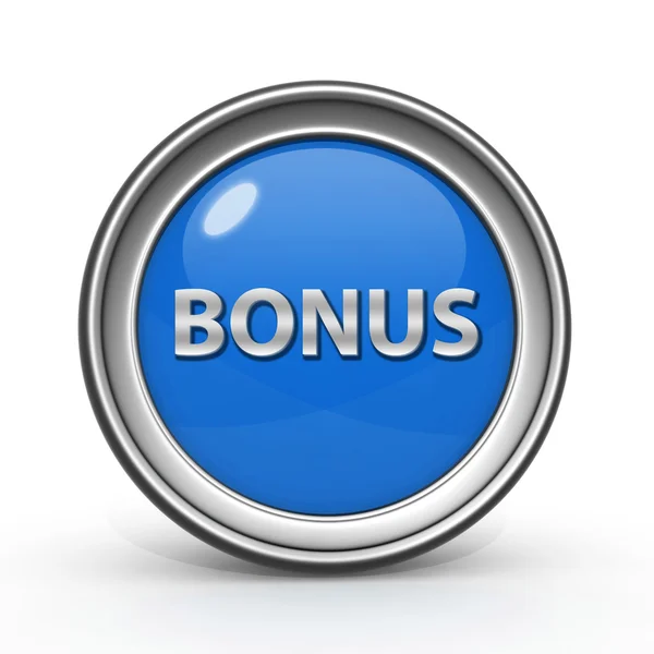 Bonus circular icon on white background — Stock Photo, Image