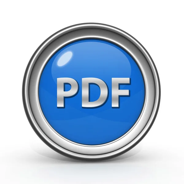 PDF-circulaire pictogram op witte achtergrond — Stockfoto