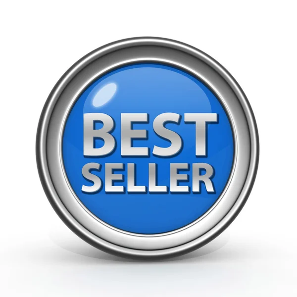 Best seller ícone circular no fundo branco — Fotografia de Stock