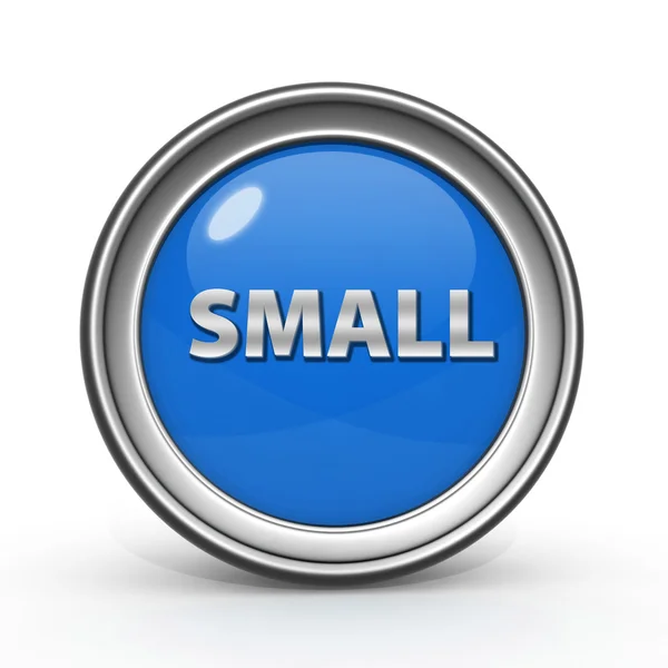 Small circular icon on white background — Stock Photo, Image