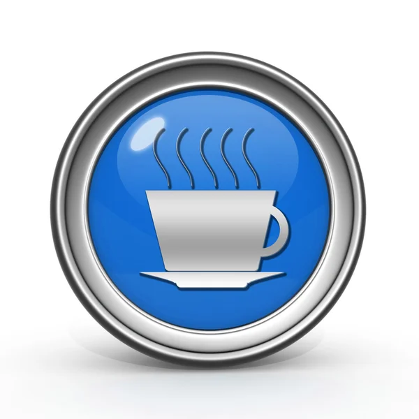 Coffee circular icon on white background — Stock Photo, Image