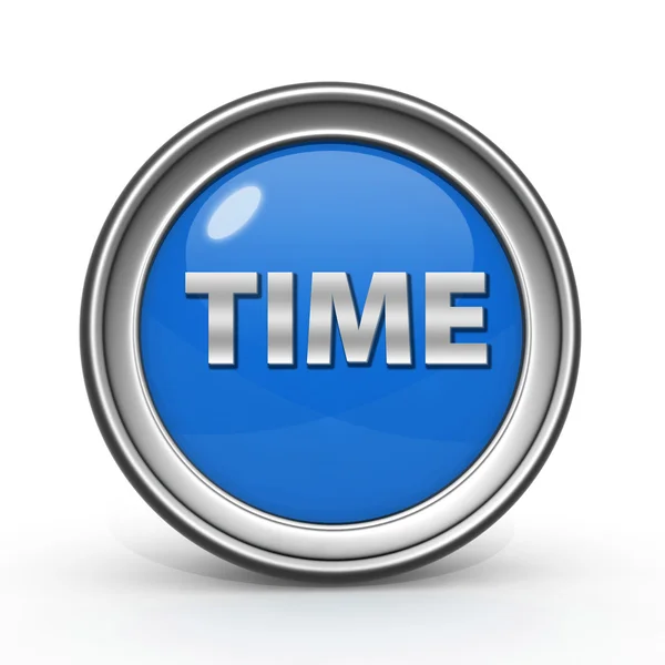 Time circular icon on white background — Stock Photo, Image