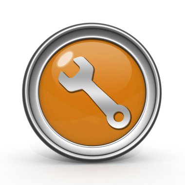 beyaz zemin üzerinde dairesel simgesini araçları