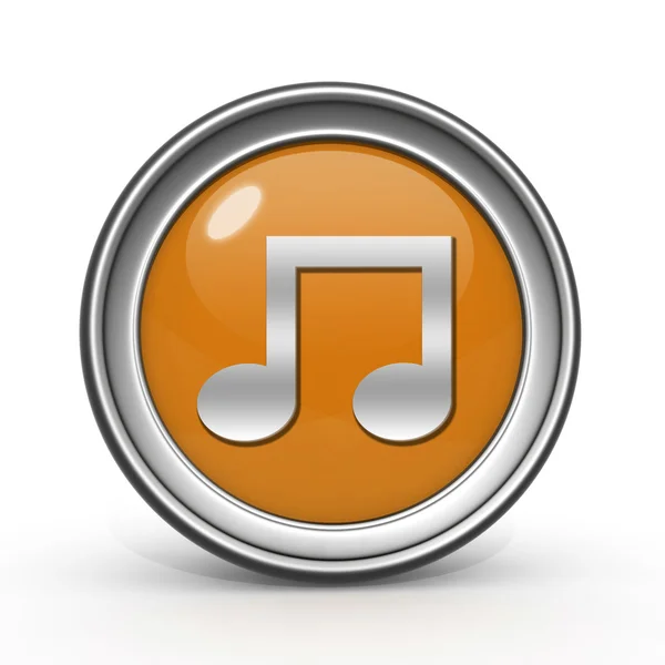 Music circular icon on white background — Stock Photo, Image