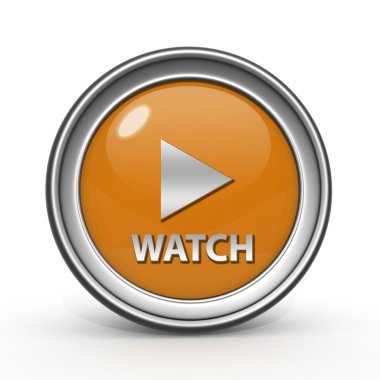 beyaz zemin üzerinde dairesel simge izle