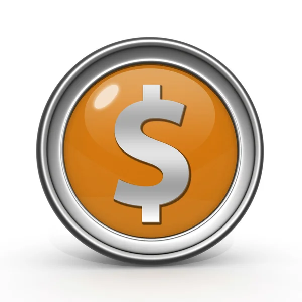 Money circular icon on white background — Stock Photo, Image