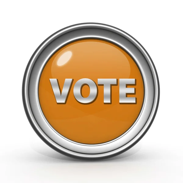 Vote circular icon on white background — Stock Photo, Image