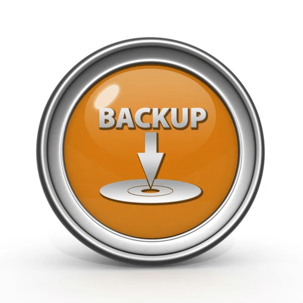 Backup kreisförmiges Symbol auf weißem Hintergrund — Stockfoto