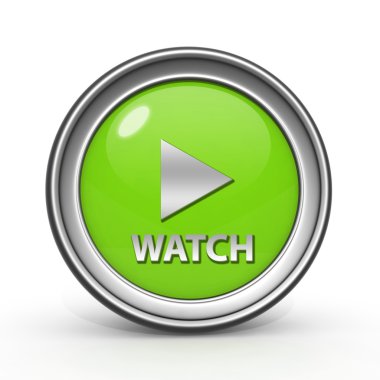 beyaz zemin üzerinde dairesel simge izle