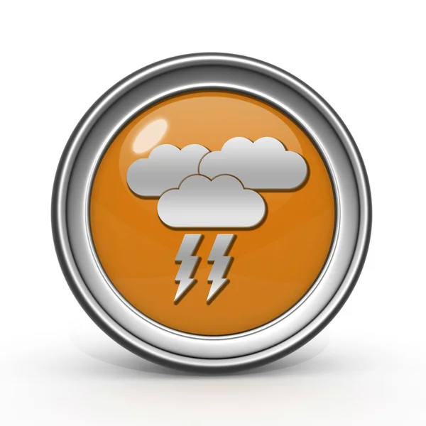 Rain circular icon on white background — Stock Photo, Image