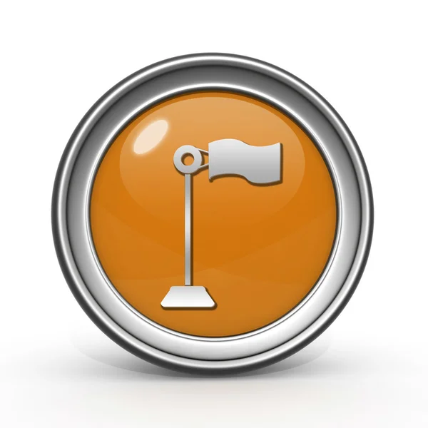 Flag circular icon on white background — Stock Photo, Image